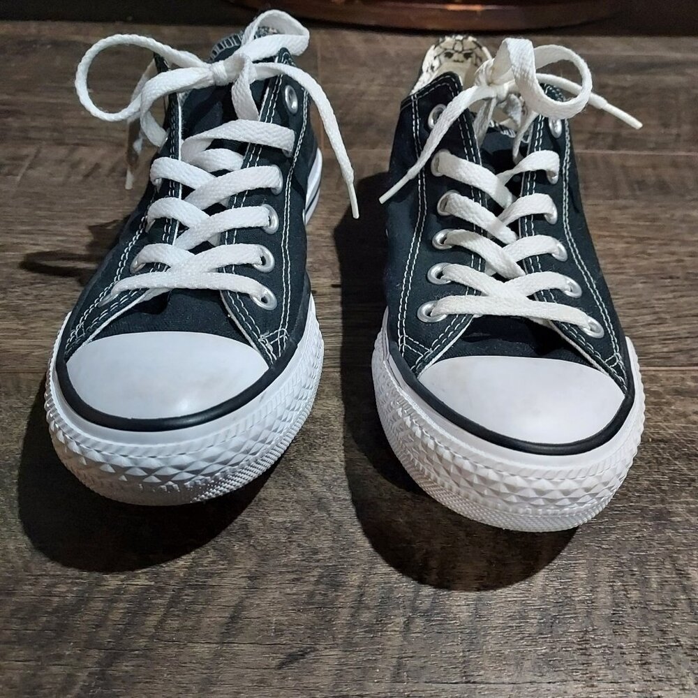 Converse All Star Black Sneqkers Unisex Women Size 8 Men Size 6 Classic Style - Picture 4 of 7